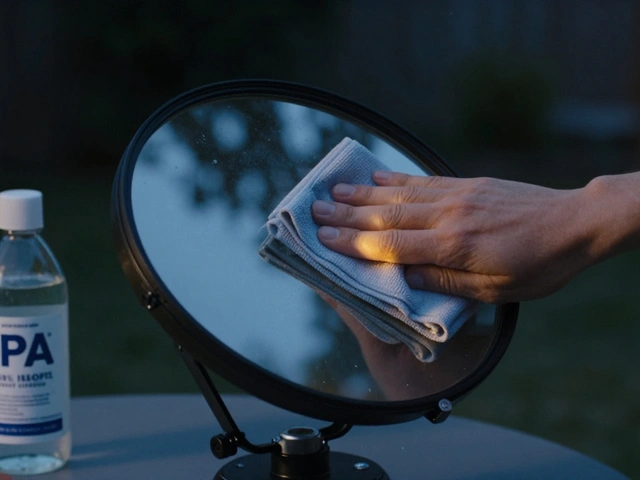 Safe Solvents for Optics: Alcohols, Distilled Water, and Detergents for Telescope Cleaning