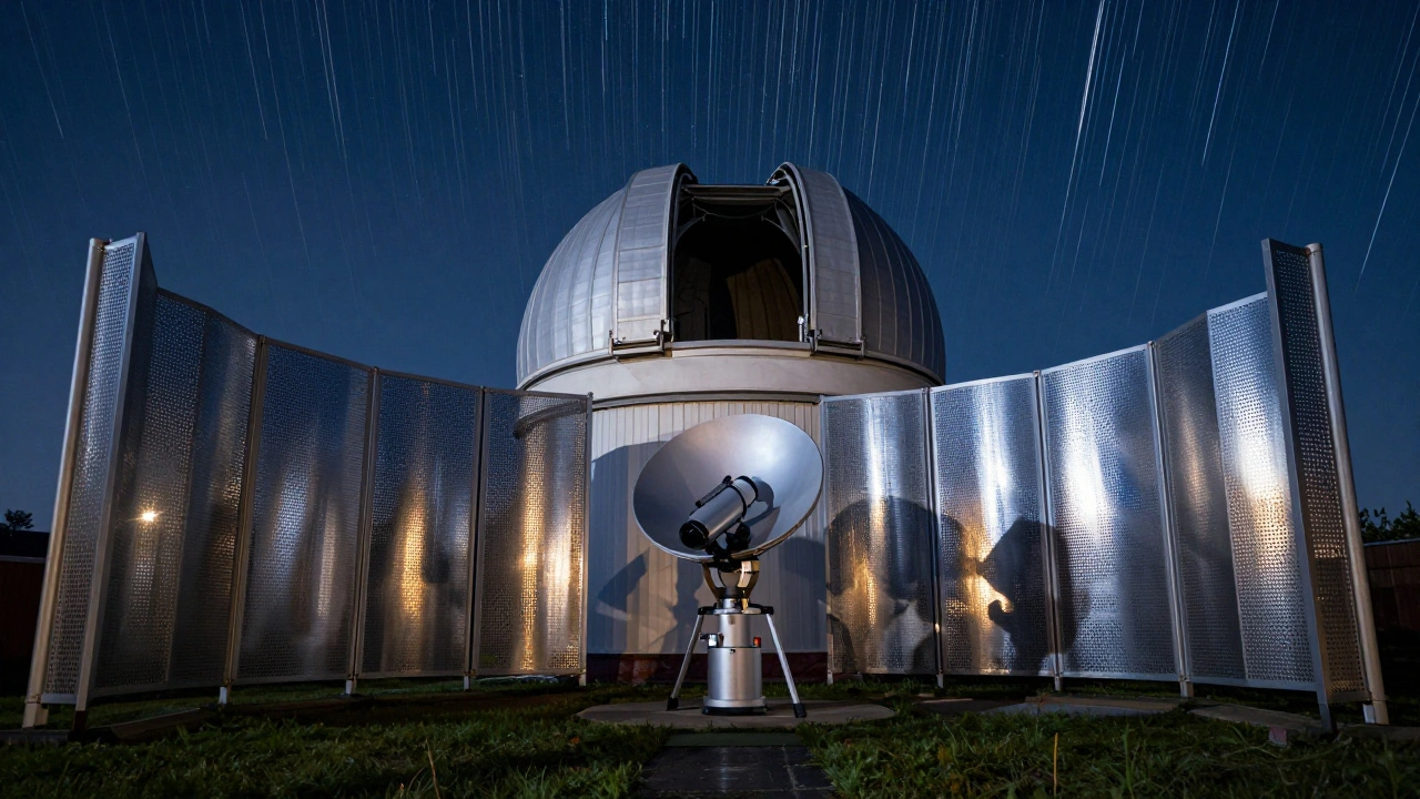 Wind Effects on Telescope Stability: How to Build Effective Windbreaks for Observatories