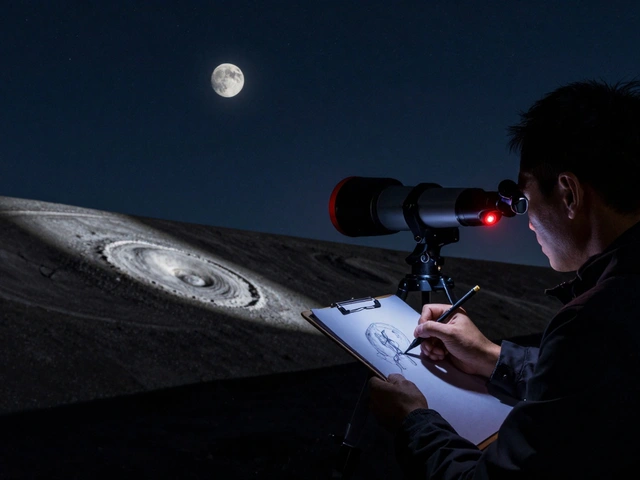 Lunar Sketching: Techniques for Recording Fine Shadows and Texture