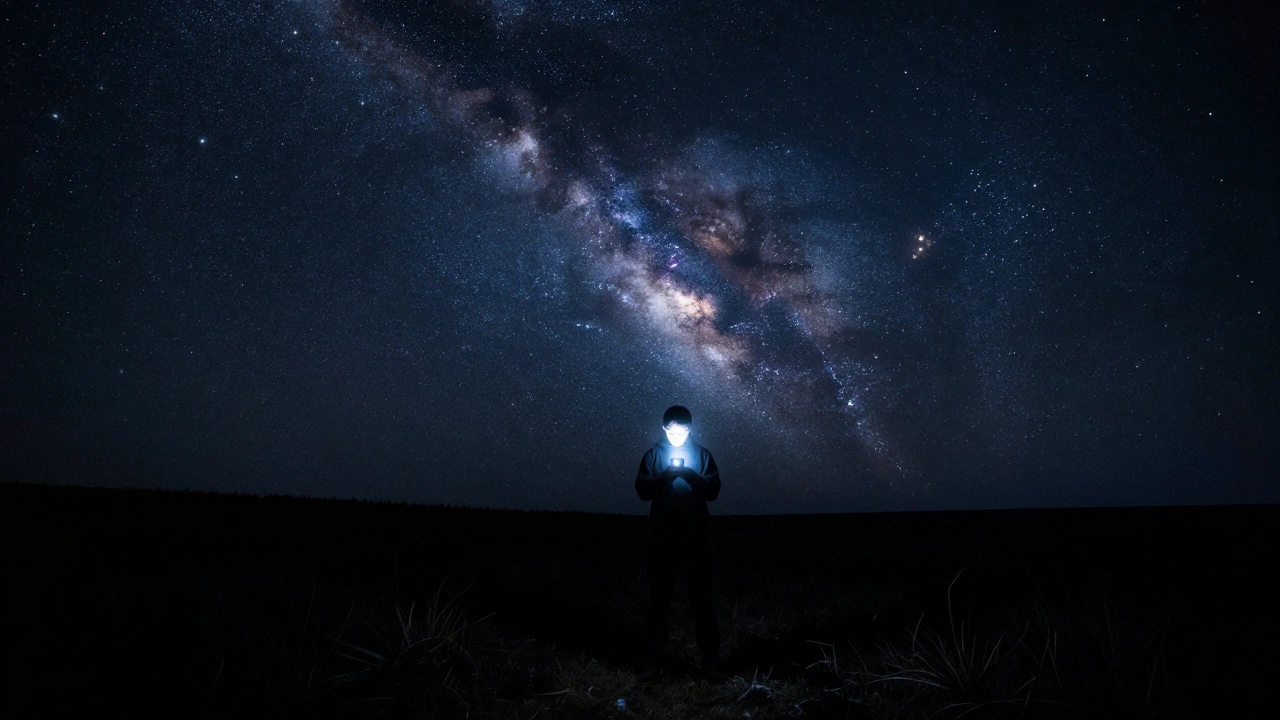 Preserving Night Vision: Using Paper Star Charts and Red Light