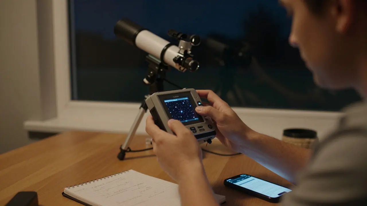 Citizen scientist using a handheld spectrograph to verify an astronomical transient