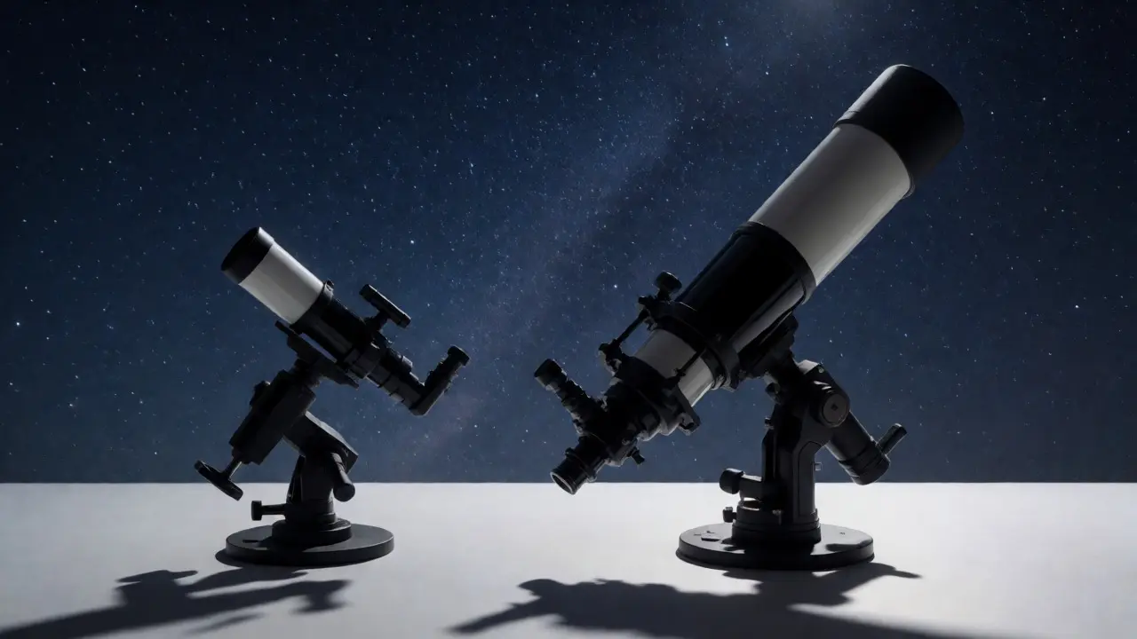 Comparison of short and long refractor tubes