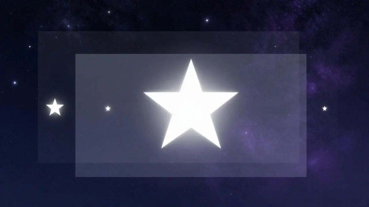 Conceptual art showing star calibration layers in the night sky