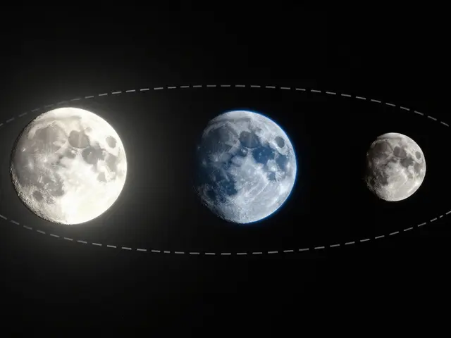 Moon Size and Phase Illumination: Angular Diameter Calculations